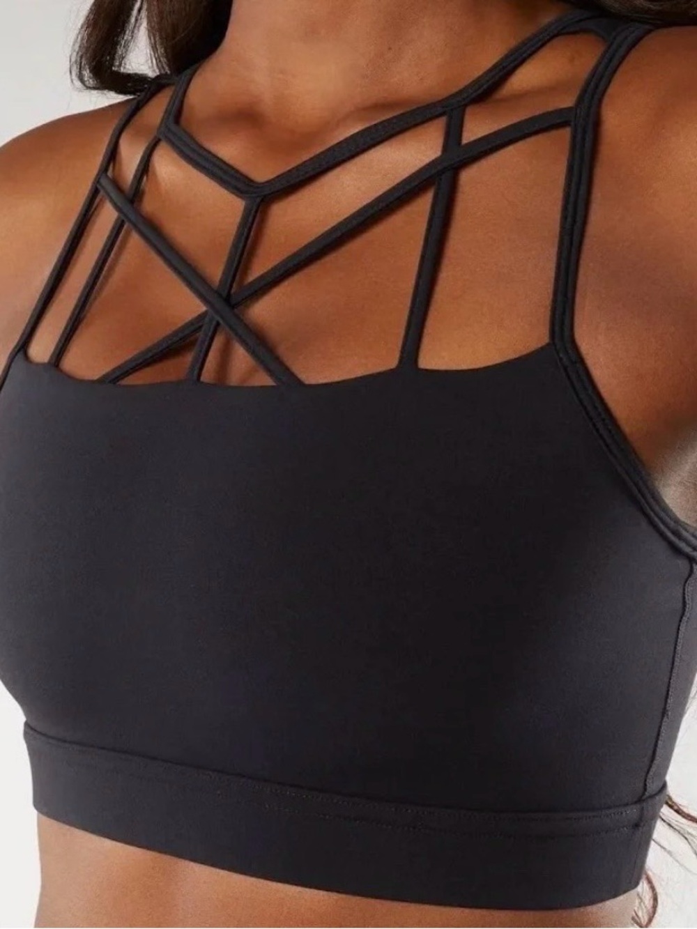 BuffBunny Black Caged Up Bra - Size Small